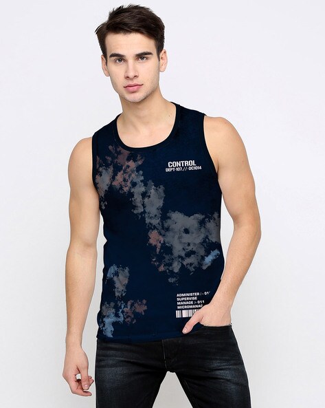 Buy Jump Cuts Vest/Sleeveless Vest/Mens Vest/Vest/Mens Printed