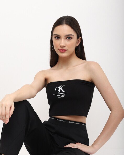 Buy Black Tops for Women by Calvin Klein Jeans Online