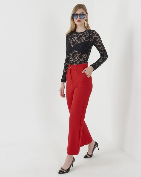 Women's Plus Size Red Trousers | Yours Clothing-as247.edu.vn