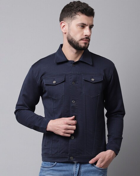 Muscle fit hotsell denim jacket