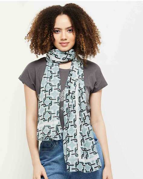 Abstract Print Scarf Price in India