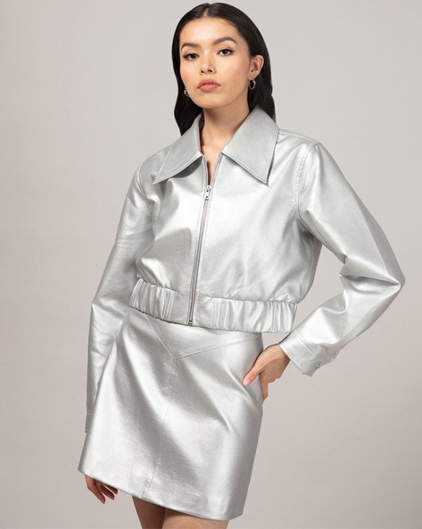 Silver dress outlet jacket womens