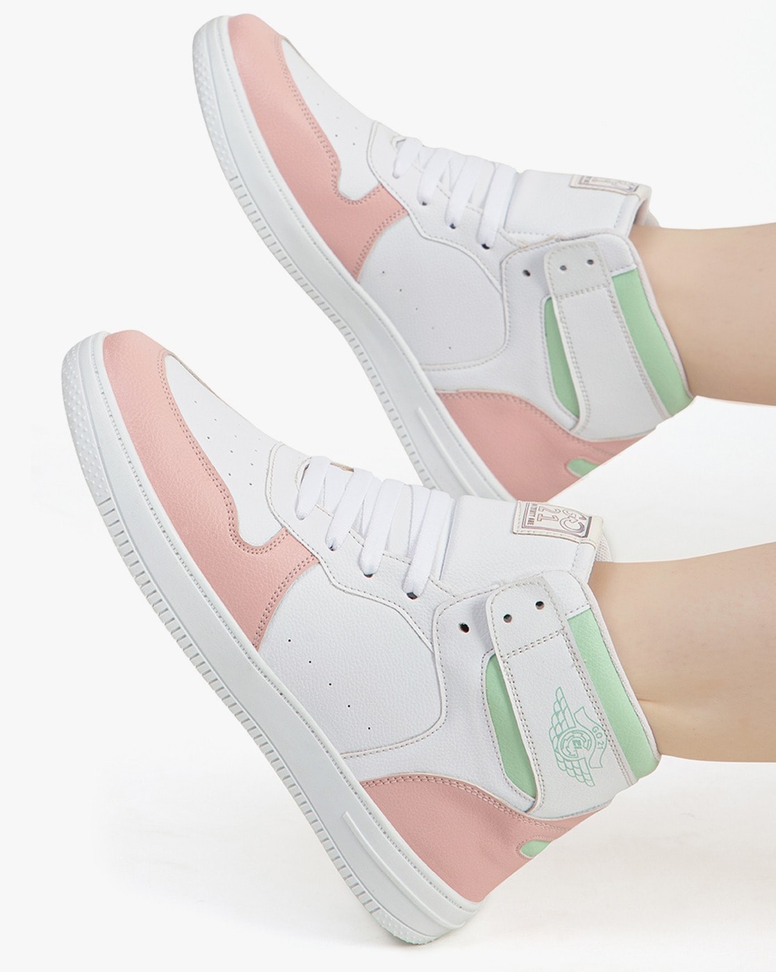 Buy Pink & Sneakers for by GO21 | Ajio.com