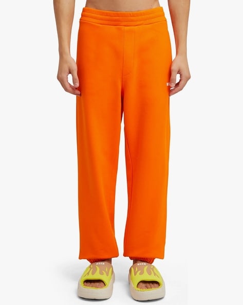 Mens orange clearance track pants