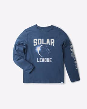 gap kids Typographic Print Round Neck Full Sleeves T-Shirt-picture-44