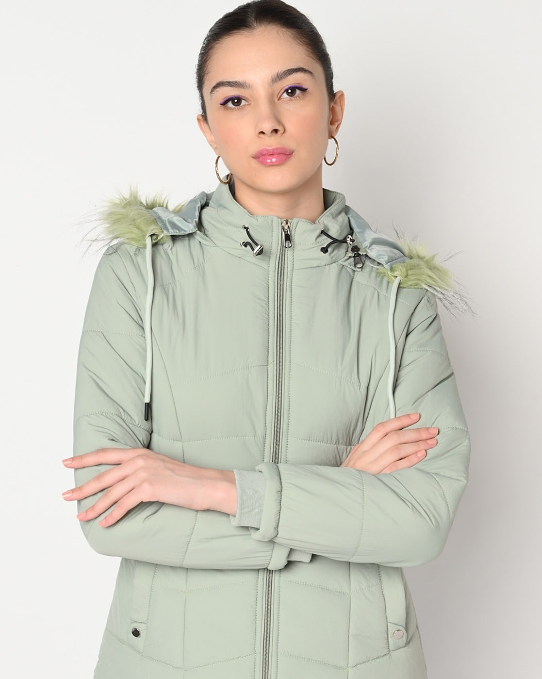 Buy Foreign Culture By Fort Collins Women Padded Parka Jacket - Jackets for  Women 23778982 | Myntra
