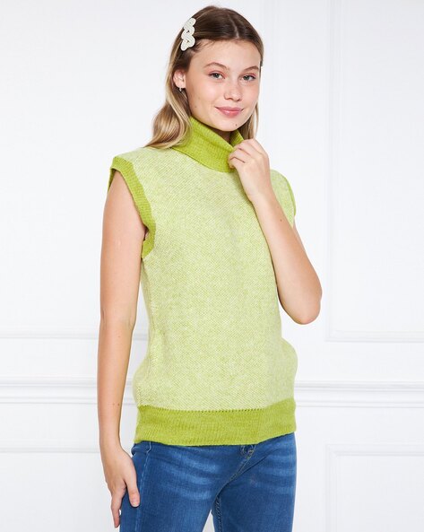 Turtleneck sleeveless online sweaters