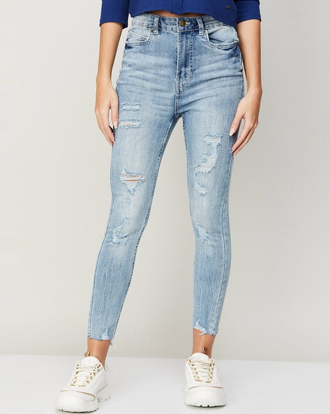 Politieagent Betasten opgroeien Buy Blue Jeans & Jeggings for Women by Ginger by Lifestyle Online | Ajio.com
