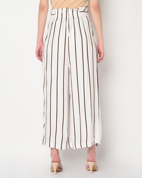 Nanushka Natchez Paperbag Pants - Black Stripe | Garmentory