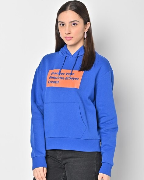 Electric cheap blue sweatshirt