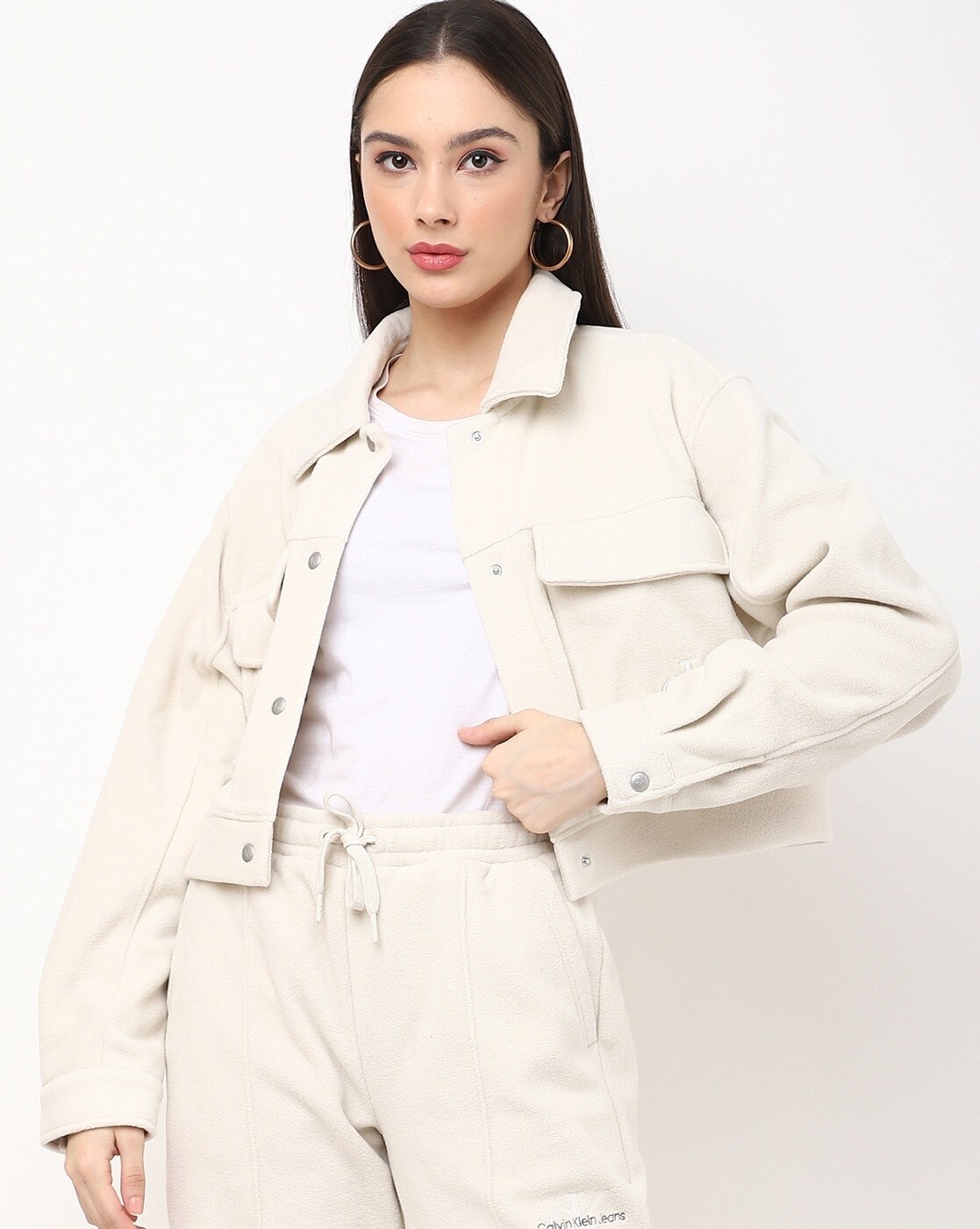 Buy Beige Jackets & Coats for Women by Calvin Klein Jeans Online 