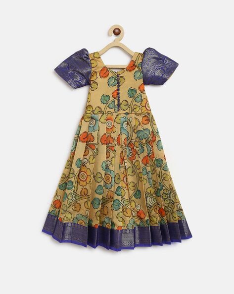 Multy color Bandhni lehenga Pattu pavada - kids lehenga in uk –  shakthistyles