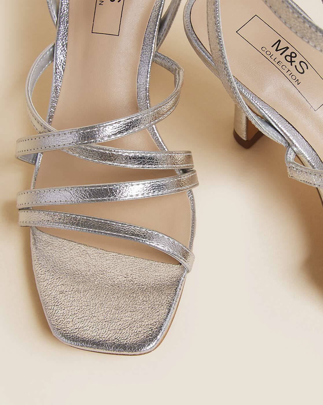 M and s hot sale silver sandals