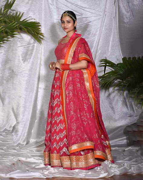 Buy Magenta Lehenga Choli: Bold and Beautiful – Khushkar