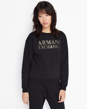 Armani exchange hot sale sweatshirt womens