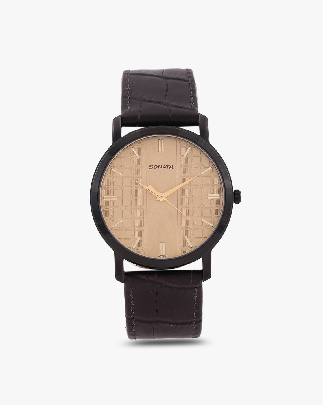 Sonata leather hot sale watch price