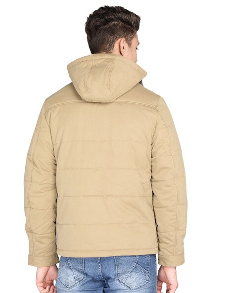 KHAKI BRAZUKA ZIP HOODIE - Low Lights Studios