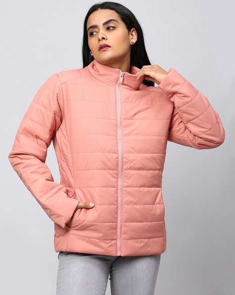 Blush coloured outlet jackets