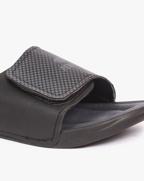 Mens slides with velcro strap new arrivals