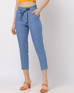 Buy Light Blue Jeans & Jeggings for Women by Outryt Online