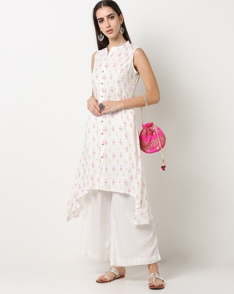 Ikat Print A-line Kurta
