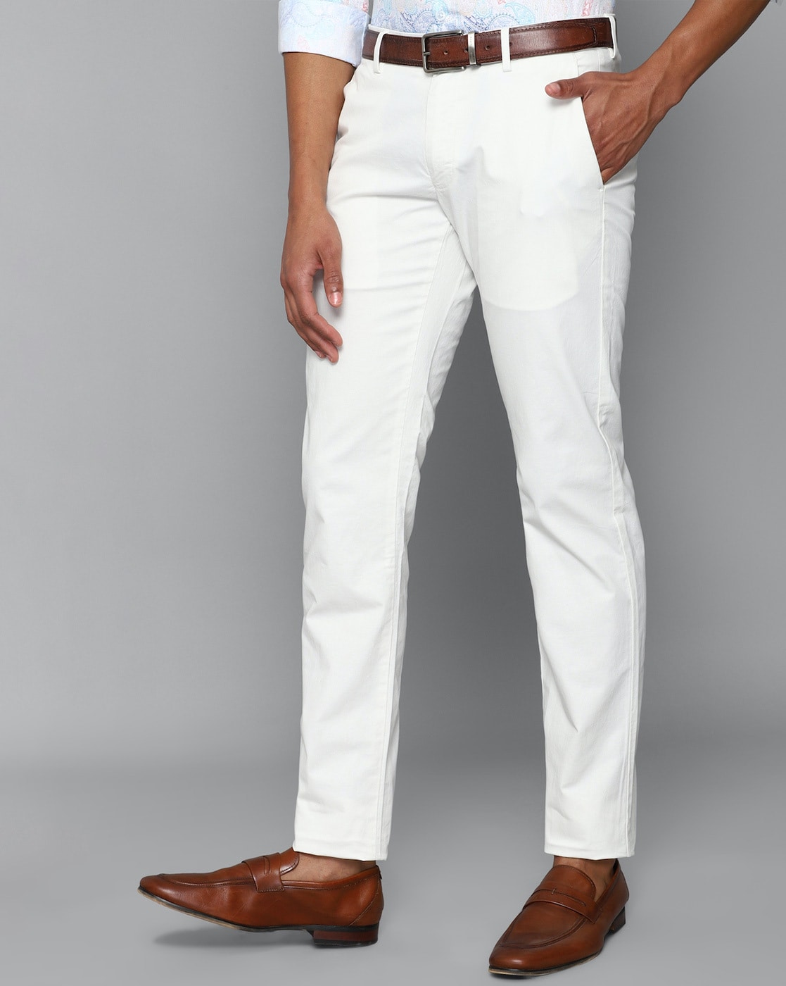 Buy Louis Philippe White Trousers Online  783322  Louis Philippe