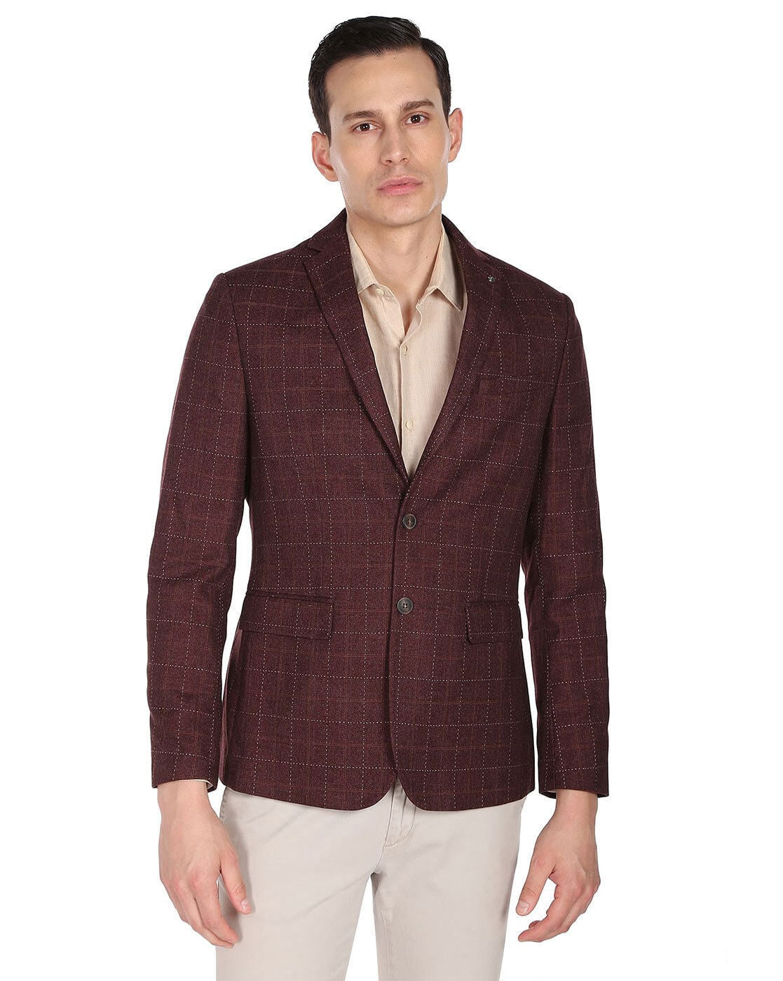 Arrow 2025 maroon blazer