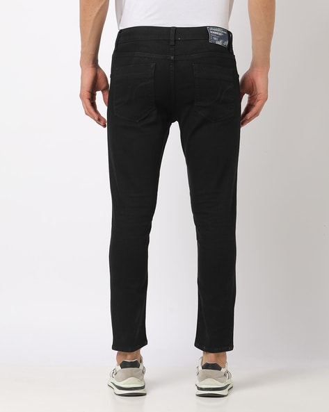 Straight Loose Cropped Jeans Men Korean Streetwear Mens Crop Pants Fashion  Casual Denim Trousere Blue Baggy Hip Hop Jean  Jeans  AliExpress