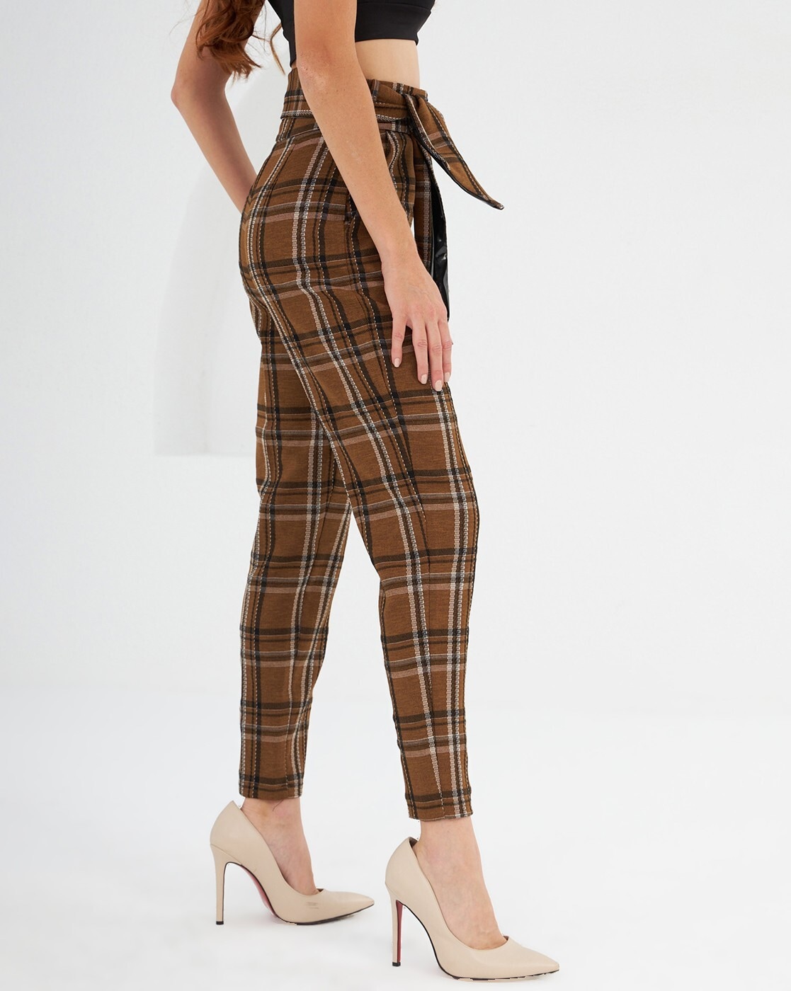 Spring Outfits For Women Checked Trousers Checkered trousers  Spring  Outfits For Women  Checked Trousers Checkered Trousers Spring Outfits