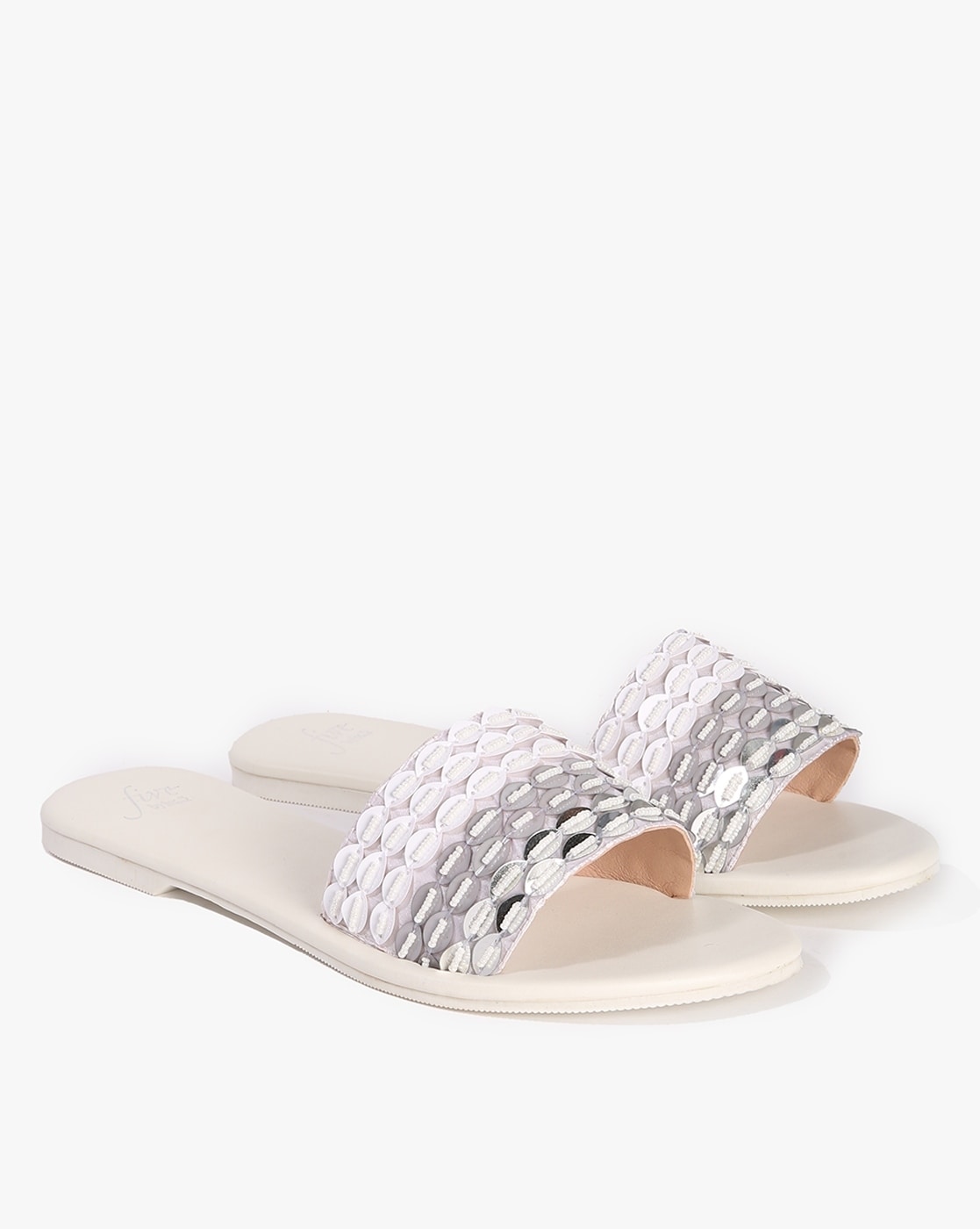 White discount sliders ladies