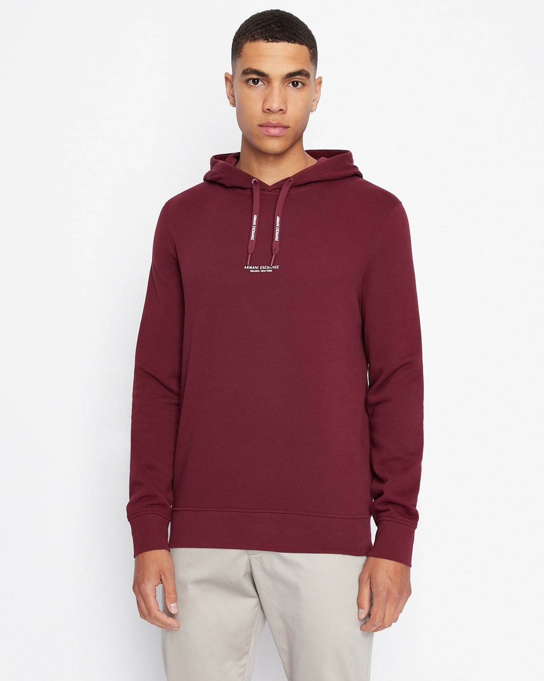 Buy Maroon Sweatshirt Hoodies for Men by ARMANI EXCHANGE Online