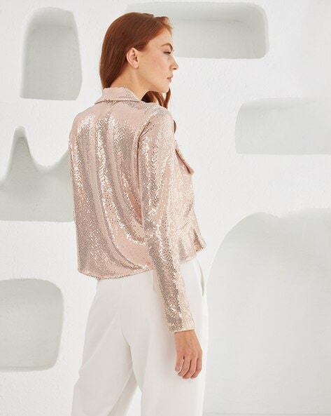 Gold sequin jacket, South Africa | Available on Equilibrio