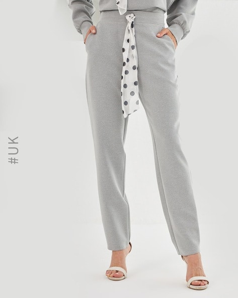 Womens Grey Button Trousers | Ladies Work Trousers for Spa and Salon –  Salonwear