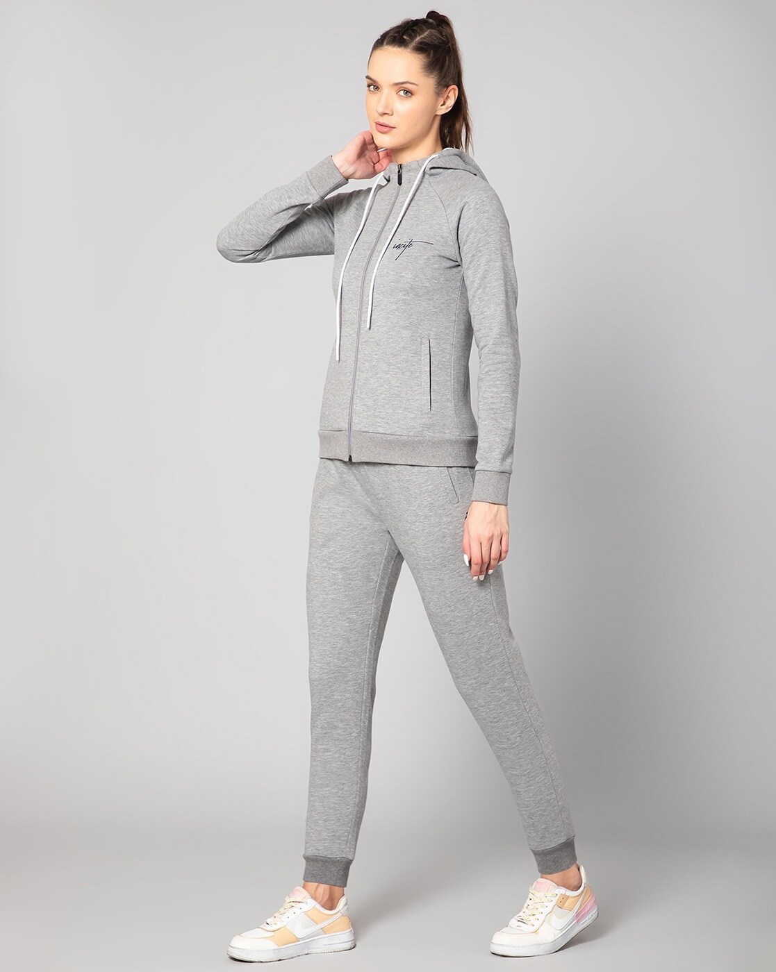 Grey tracksuit clearance womens