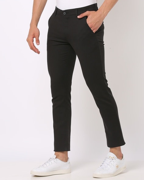 Buy ELLE Black Womens Ankle-length Trousers | Shoppers Stop