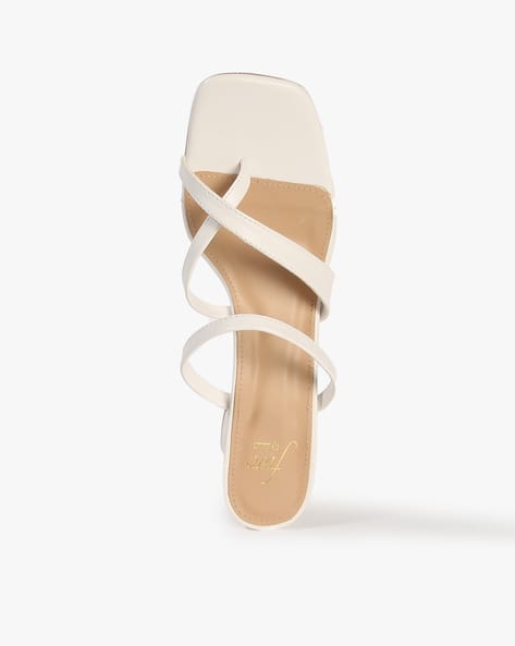 Buy White Heeled Sandals for Women by Five By Online