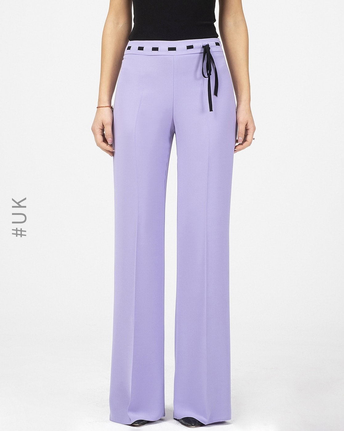 Buy Purple Trousers  Pants for Women by YLONDON Online  Ajiocom