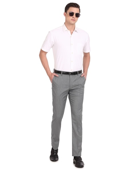 Buy Grey Trousers & Pants for Men by ARROW Online