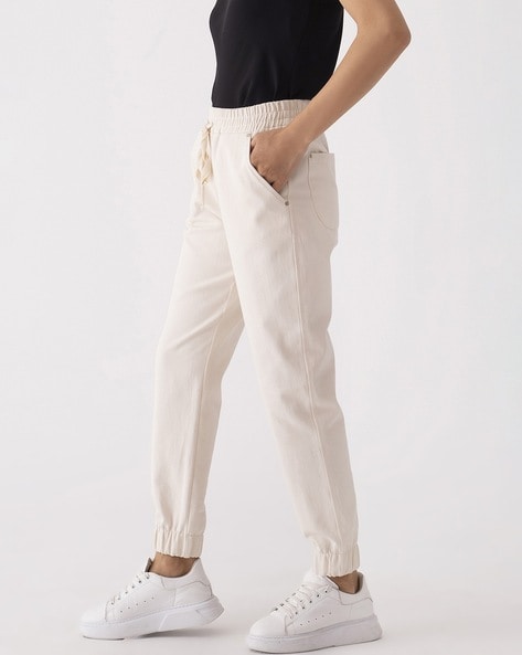 Women Cargo Joggers with Drawstring Waist