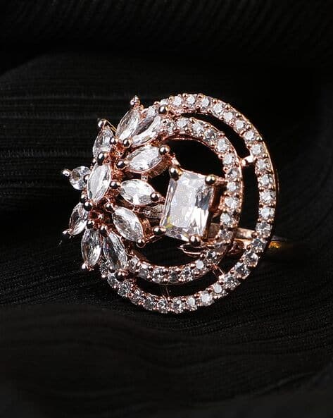 RNG-M-20218-ROSE Rose Gold-Plated Circular Ring