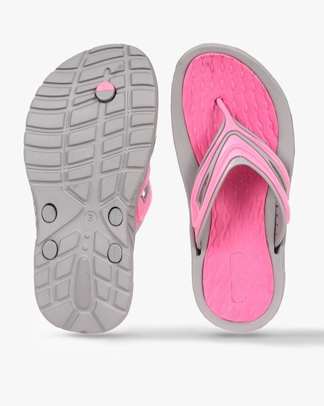 Buy Pink Grey Flat Chappals for Women by PERFORMAX Online Ajio