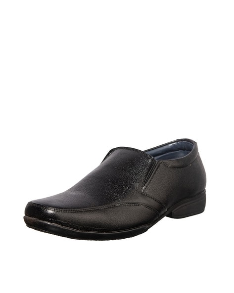 Textured Slip-On Formal Shoes