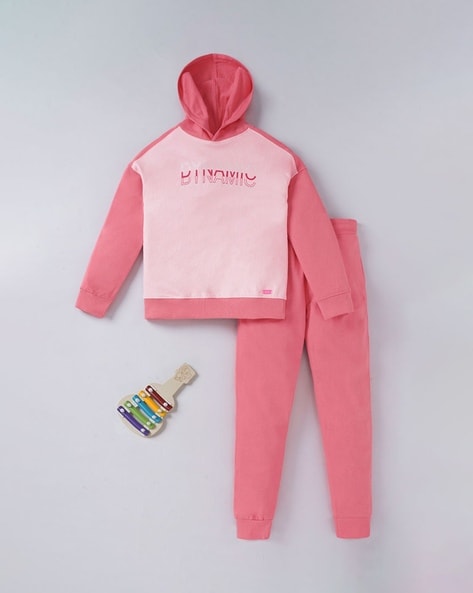 Buy Girl TIK Tok Hoodies Pants Set Cool Sweatshirt Unisex Kids Clothes Set  Trousers (Pink, 11-12years) Online at desertcartINDIA