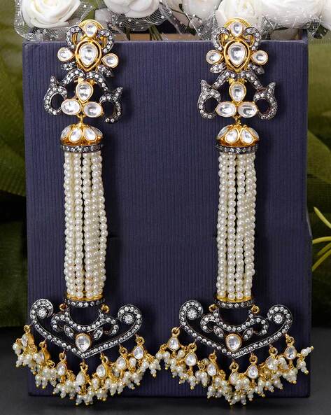 Heavy Long Earrings Traditional Bridal Wear – Hayagi