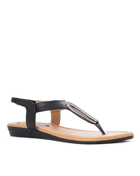 Slingback T-strap Flat Sandals