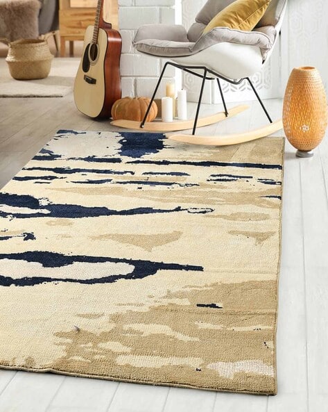 Saral Home Abstract Pattern Rectangular Carpet - 150X210 cm