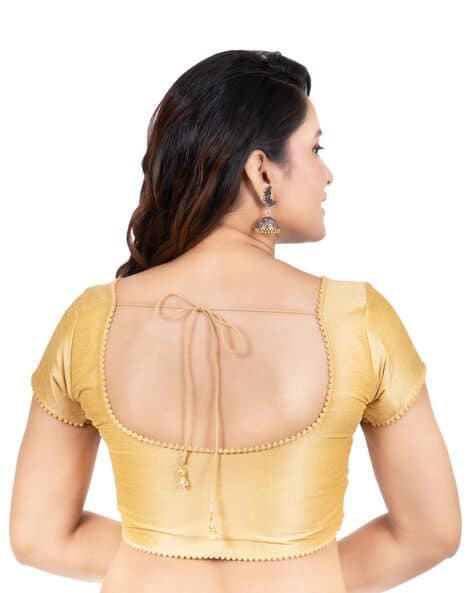 gold princess cut blouse