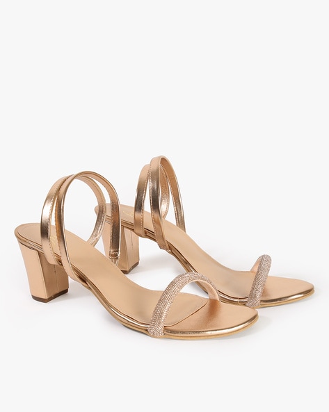 Buy Inc.5 Solid Rose Gold Stiletto Heels online