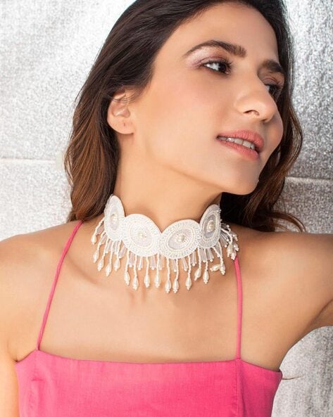 Buy Statement Feroza Tourmaline Drop Choker Necklace for Women Online at  Ajnaa Jewels |452367
