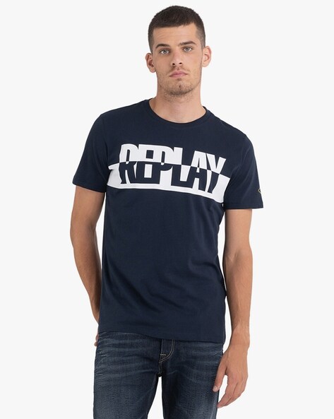 Buy Navy Blue Tshirts REPLAY for by Men Online